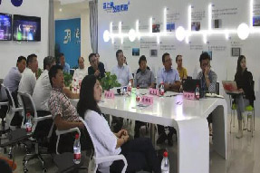 浙江省服务业强县实地调研服务和核查组来海上鲜实地考察